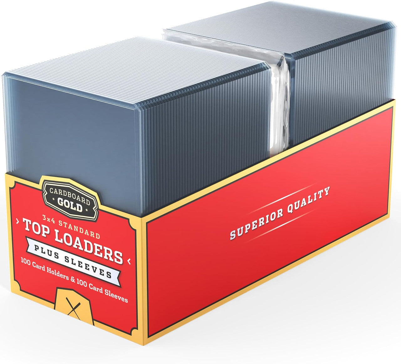 CardBoard Gold 35pt 100ct Bulk Loaders with Sleeves