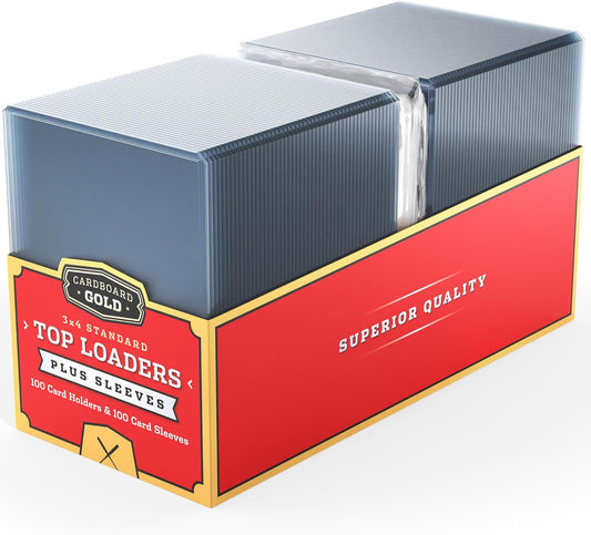 CardBoard Gold 35pt 100ct Bulk Loaders with Sleeves