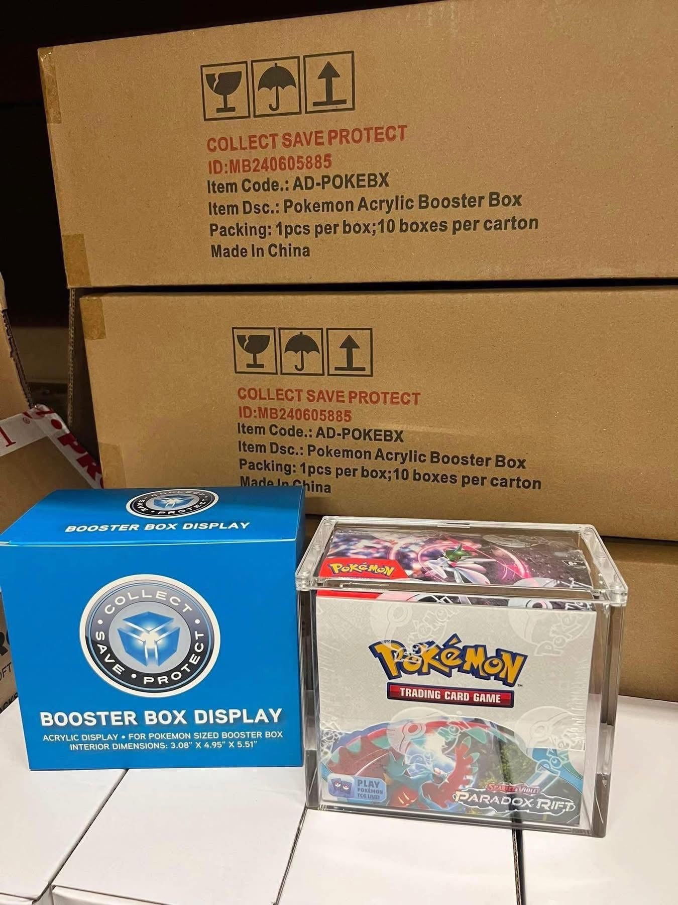 CSP Pokemon Acrylic Booster Box Holder -  10ct Case