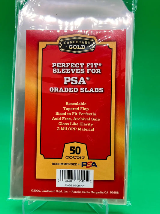 cardboard gold graded card bags Perfect Fit Sleeves for Slabs (PSA) and gaming cards cbgpsa.webp?v=1761931785&width=533