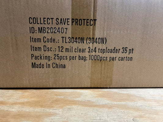 1,000 CSP Standard Top Loaders WITH 1,000 Soft sleeves